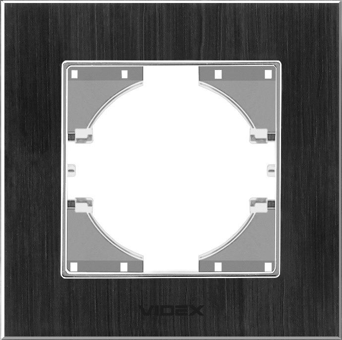 Рамка для розетки / выключателя Videx VF-BNFRA1H-B