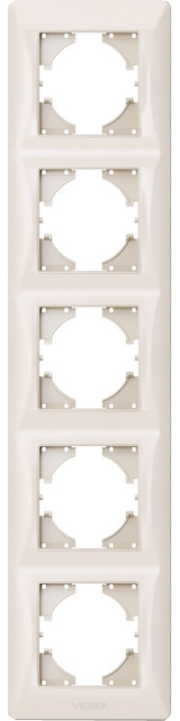 Рамка для розетки / выключателя Videx VF-BNFR5V-CR