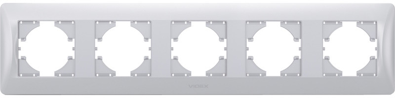 Рамка для розетки / выключателя Videx VF-BNFR5H-SS