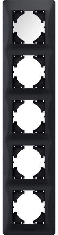 Рамка для розетки / выключателя Videx VF-BNFR5V-BG