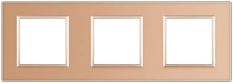 Рамка для розетки / выключателя Livolo C7-SR/SR/SR-13