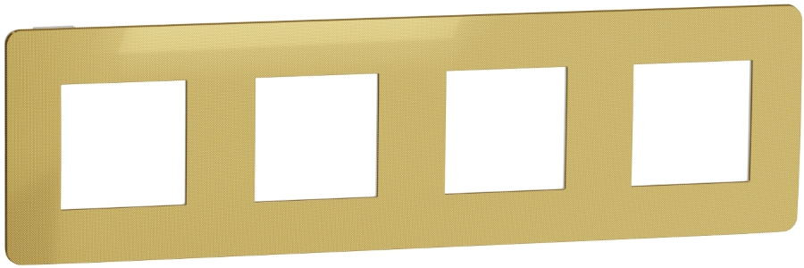 Рамка для розетки / вимикача Schneider New Unica Studio Metal NU280862