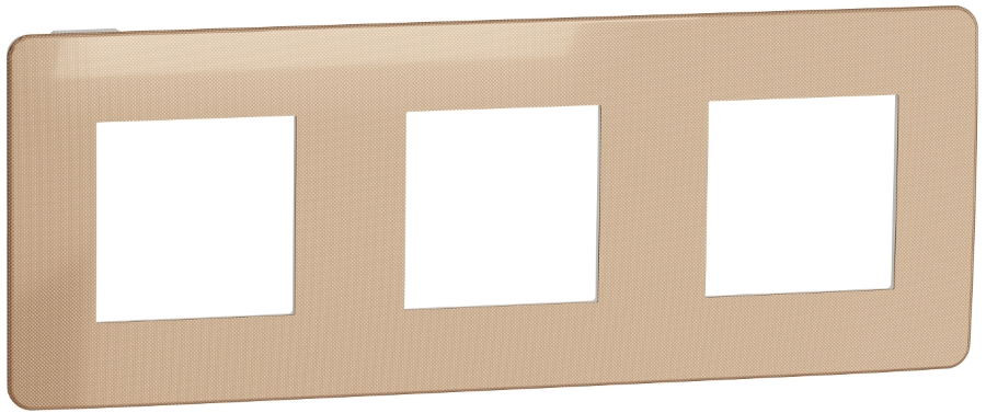 Рамка для розетки / выключателя Schneider New Unica Studio Metal NU280657