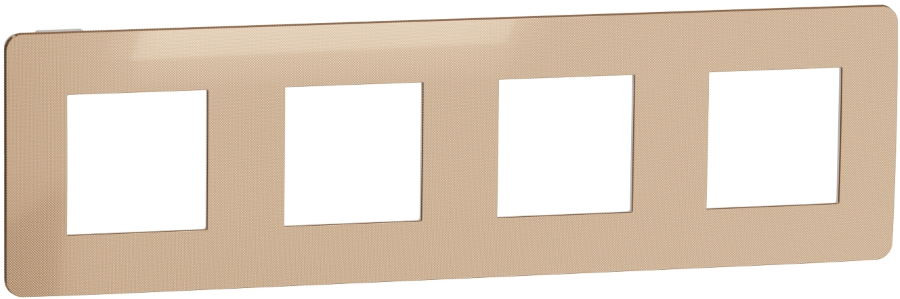 Рамка для розетки / вимикача Schneider New Unica Studio Metal NU280858