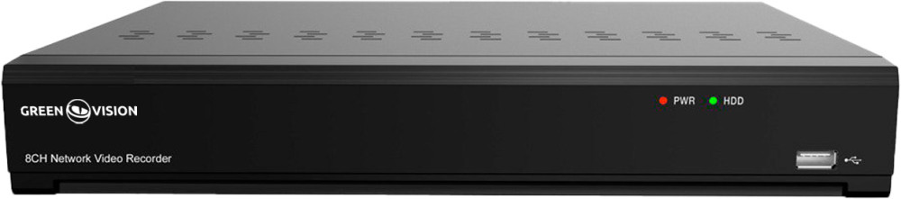 Цифровой NVR видеорегистратор GreenVision GV-N-I016/08