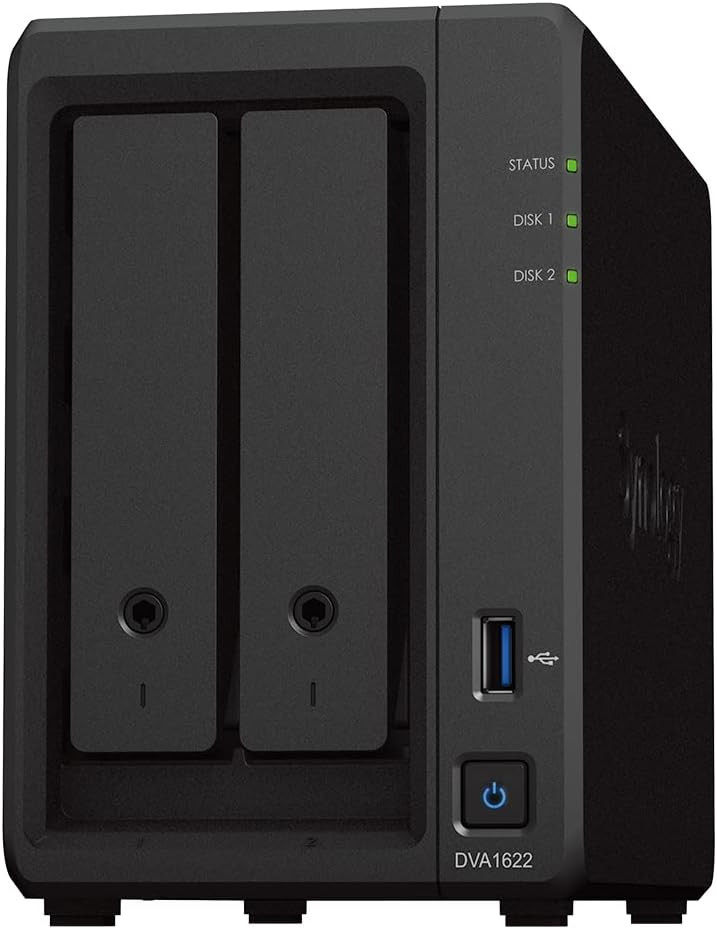 Цифровой NVR видеорегистратор Synology DVA1622