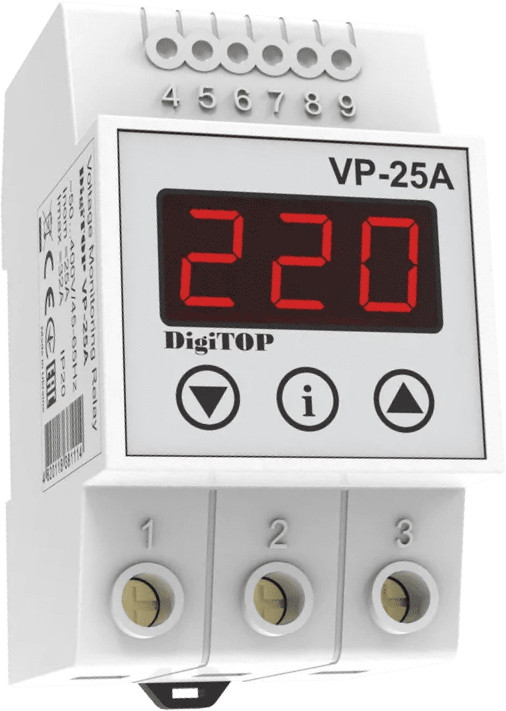 Реле напряжения DigiTOP V-protector VP-25A
