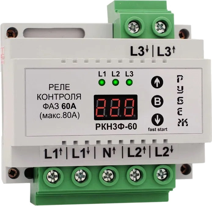 Реле напряжения Rubezh RKN3F-60