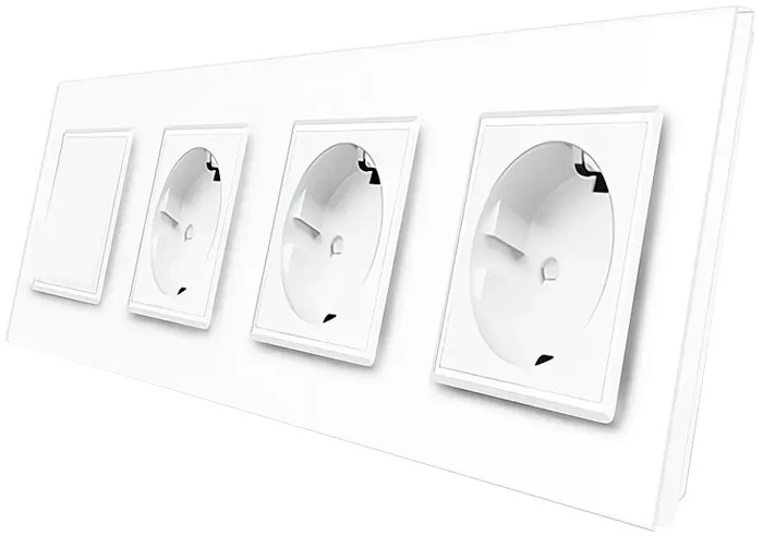 Розетка Livolo VL-C7K1/FCTC16A/FCTC16A/FCTC16A-8WP