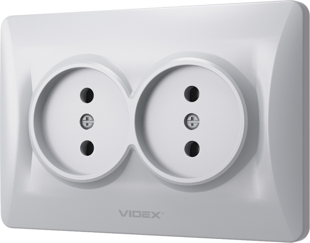 Розетка Videx VF-BNSK2-SS