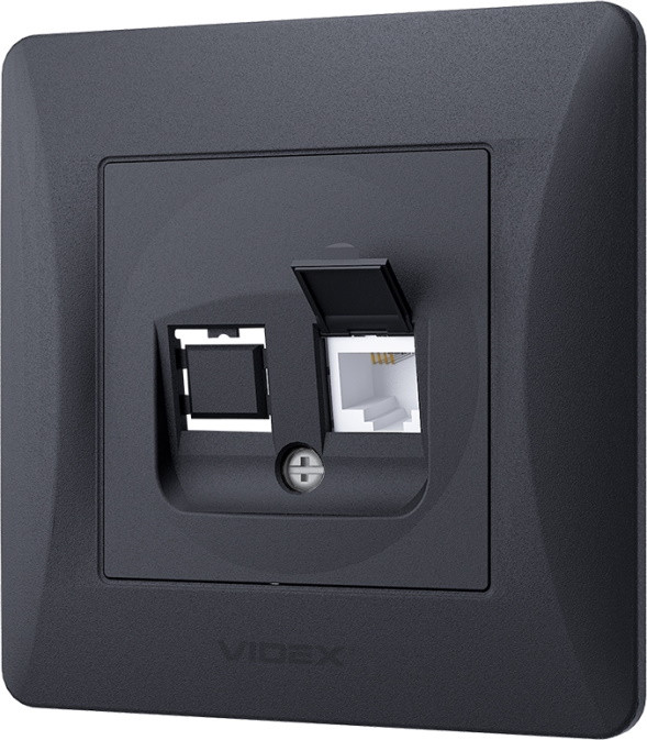 Розетка Videx VF-BNSK1TF3-BG