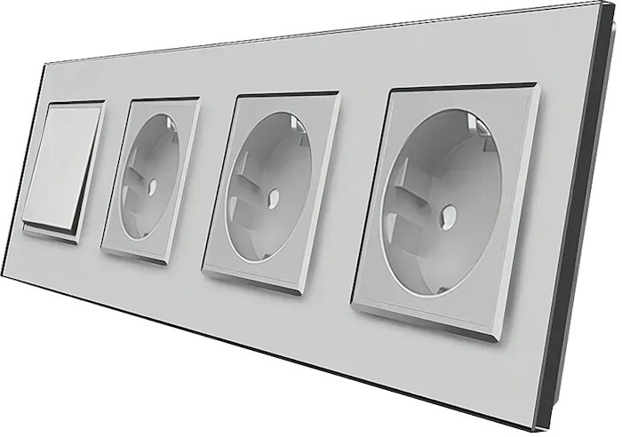 Розетка Livolo VL-C7K1/FCTC16A/FCTC16A/FCTC16A-8IP