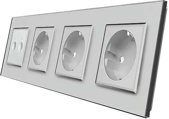 Розетка Livolo VL-C7FC2/FCTC16A/FCTC16A/FCTC16A-8IP