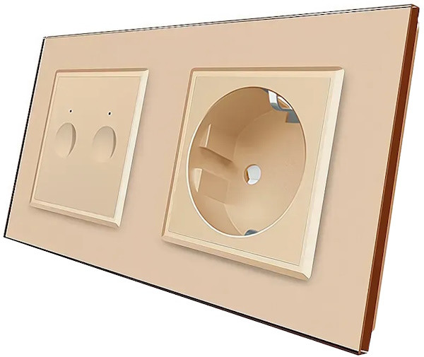 Розетка Livolo VL-C7FC2/FCTC16A-4AP