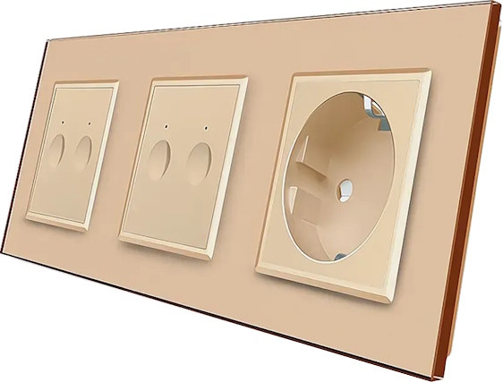 Розетка Livolo VL-C7FC2/FC2/FCTC16A-6AP