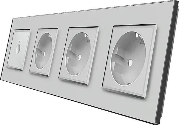 Розетка Livolo VL-C7FC1/FCTC16A/FCTC16A/FCTC16A-8IP