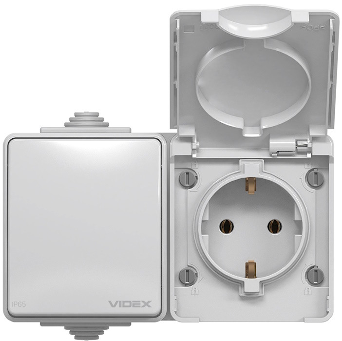 Розетка Videx VF-BNW3-G