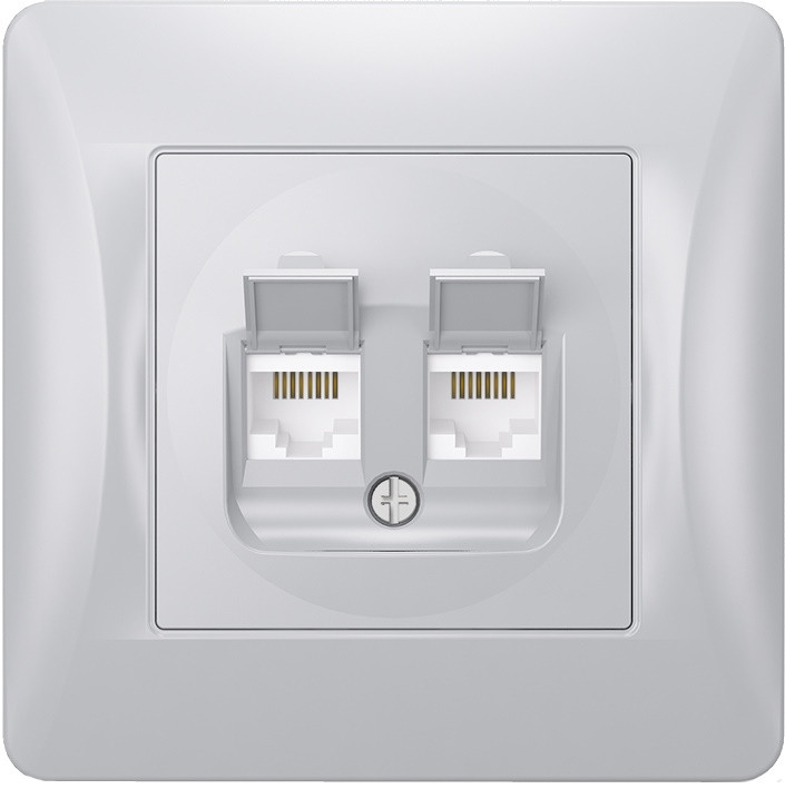 Розетка Videx VF-BNSK2PC6-SS