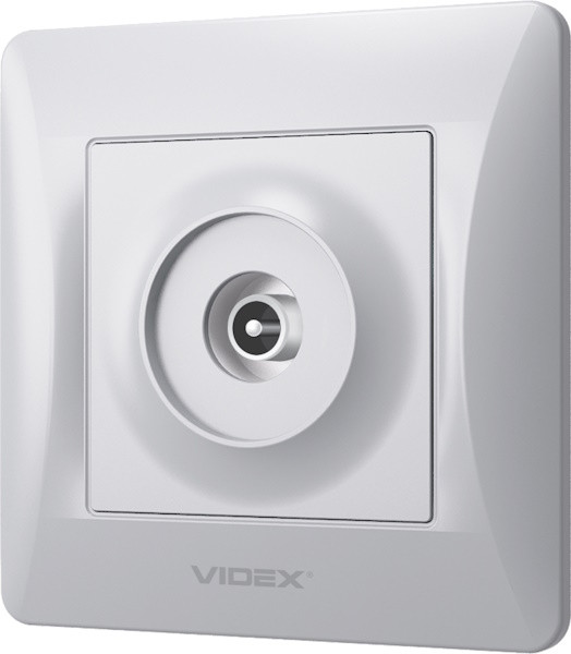 Розетка Videx VF-BNSK1TVME-SS