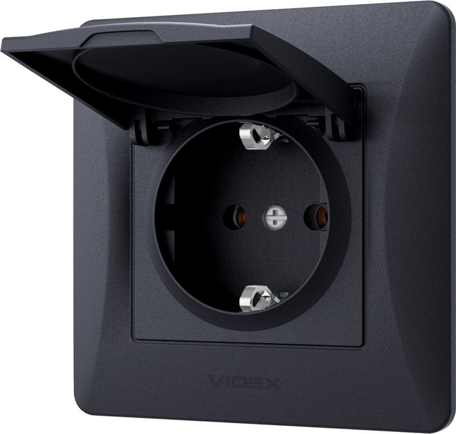Розетка Videx VF-BNSK1GC-BG