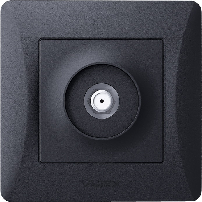 Розетка Videx VF-BNSK1SATE-BG