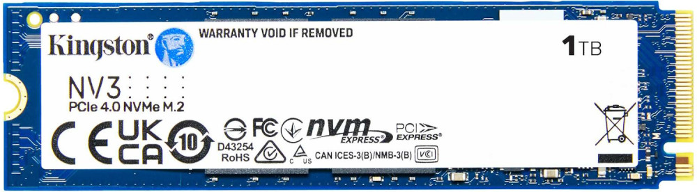 SSD Kingston NV3 2280 SNV3S/1000G 1 ТБ