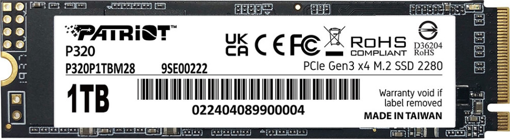 SSD Patriot Memory P320 P320P1TBM28 1 ТБ