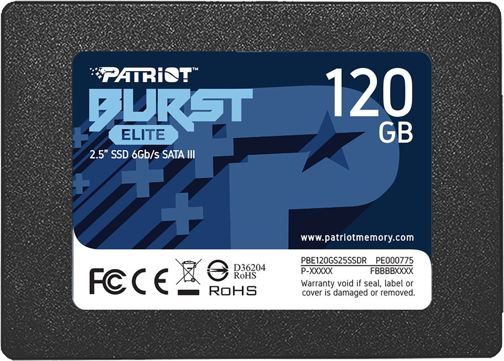 SSD Patriot Memory Burst Elite PBE120GS25SSDR 120 ГБ