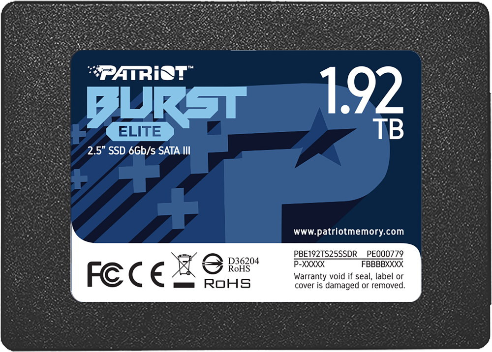 SSD Patriot Memory Burst Elite PBE192TS25SSDR 1.92 ТБ