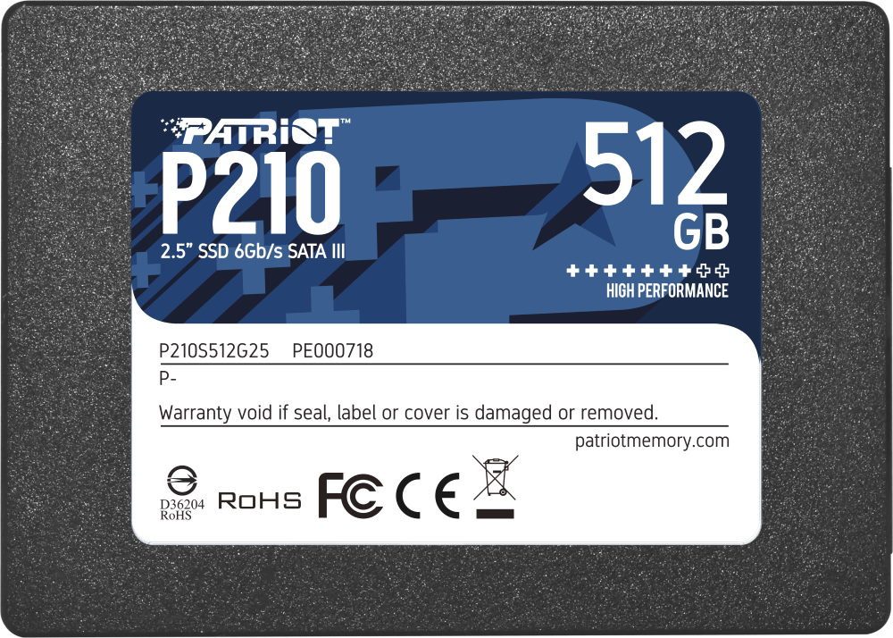 SSD Patriot Memory P210 P210S512G25 512 ГБ