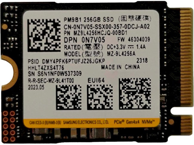 SSD Samsung PM9B1 2230 MZ9L4256HCJQ 256 ГБ