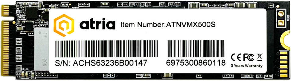 SSD ATRIA X500S ATNVMX500S/512 512 ГБ