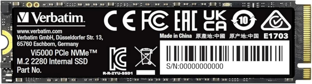 SSD Verbatim Vi5000 31827 2 ТБ