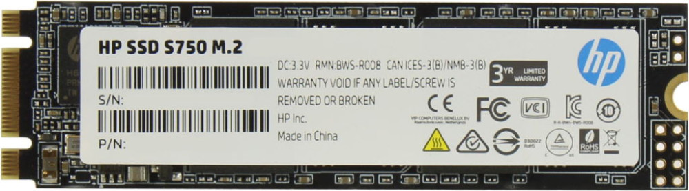 SSD HP S750 M.2 16L56AA 512 ГБ