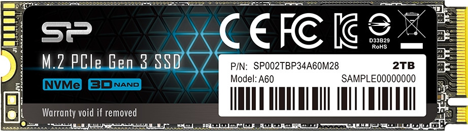SSD Silicon Power P34A60 M.2 SP002TBP34A60M28 2 ТБ