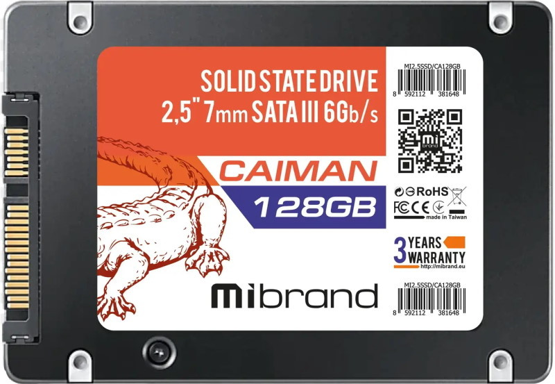 SSD Mibrand Caiman 2.5 MI2.5SSD/CA128GB 128 ГБ
