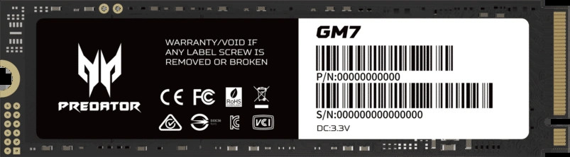 SSD Acer Predator GM7 BL.9BWWR.120 4 ТБ