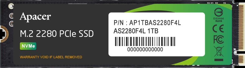 SSD Apacer AS2280F4L AP1TBAS2280F4L-1 1 ТБ