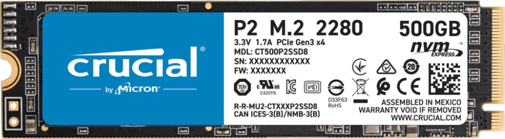 SSD Crucial P2 CT1000P2SSD8 1 ТБ