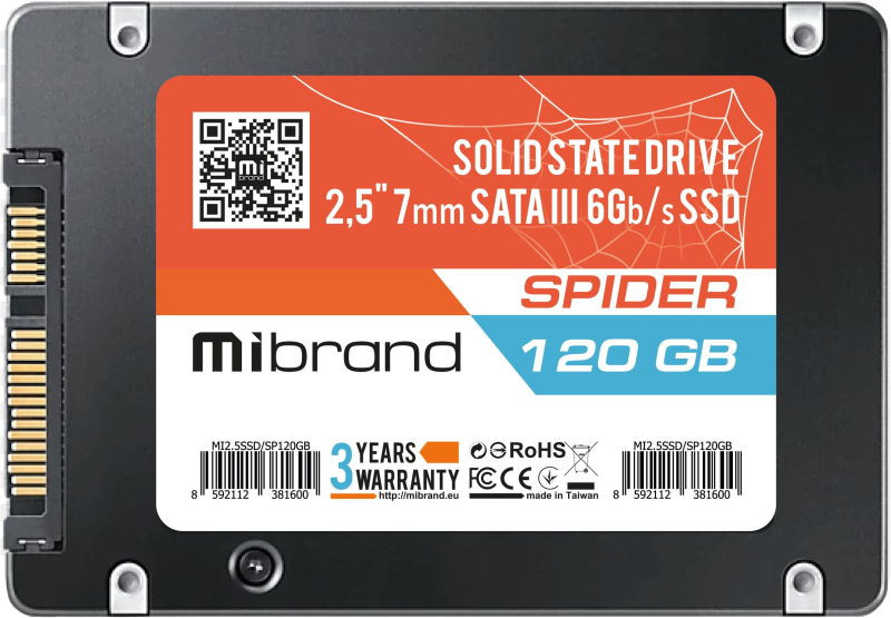 SSD Mibrand Spider MI2.5SSD/SP120GB 120 ГБ