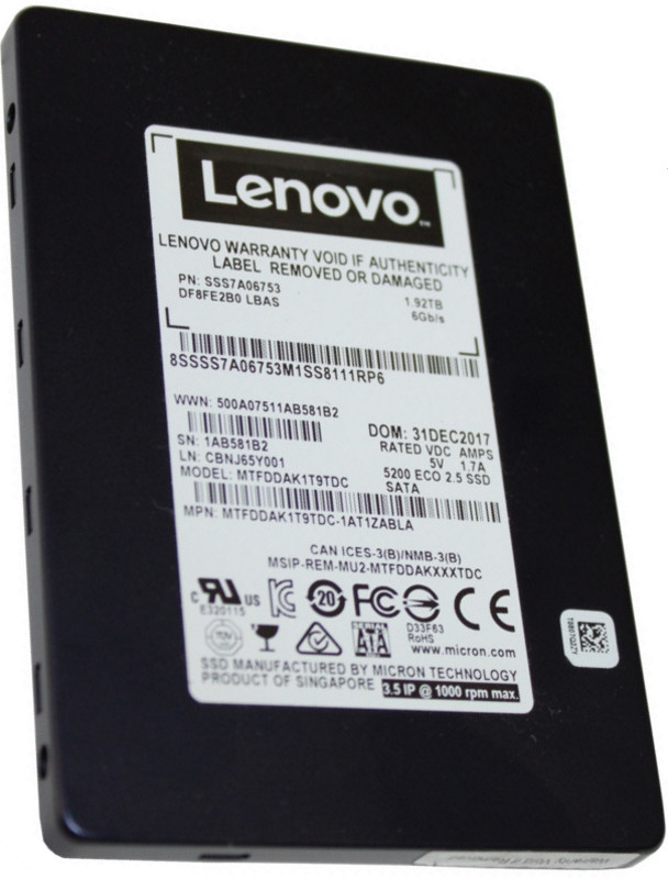 SSD Lenovo ThinkSystem 5200 4XB7A10237 240 ГБ