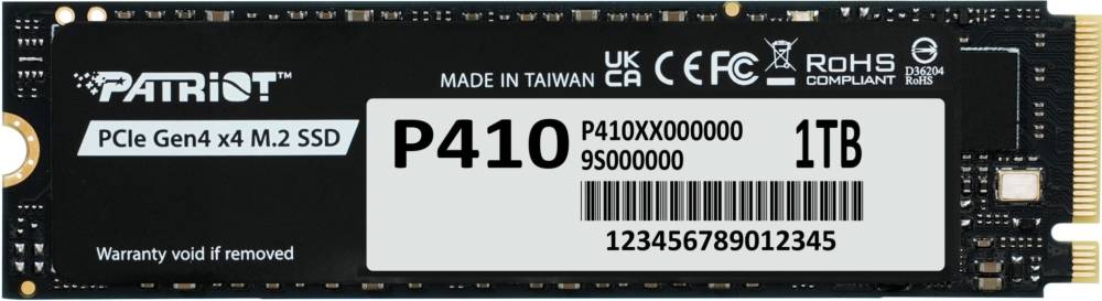 SSD Patriot Memory P410 P410P1TBM28H 1 ТБ