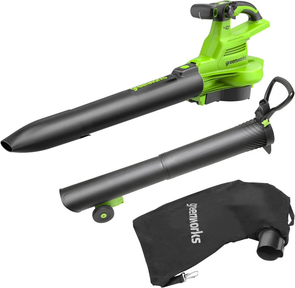 Садова повітродувка-пилосос Greenworks GD40BVII 2406907
