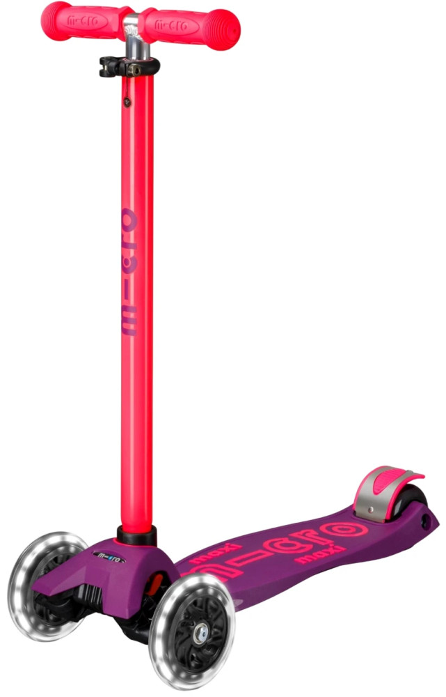 Кикборд Micro Maxi Deluxe Foldable Neon LED