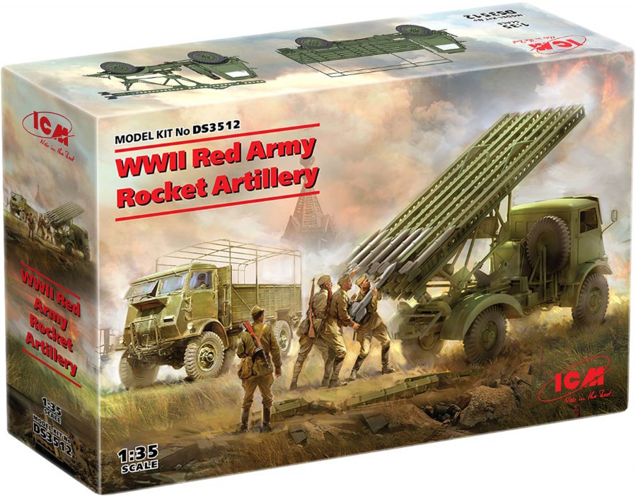 Сборная модель ICM WWII Red Army Rocket Artillery (135)