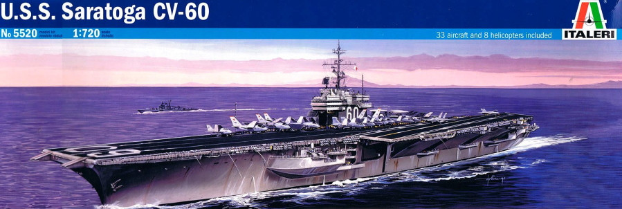 Збірна модель ITALERI USS Saratoga CV - 60 (1720)