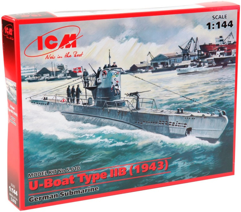 Сборная модель ICM U-Boat Type IIB (1943) (1144)