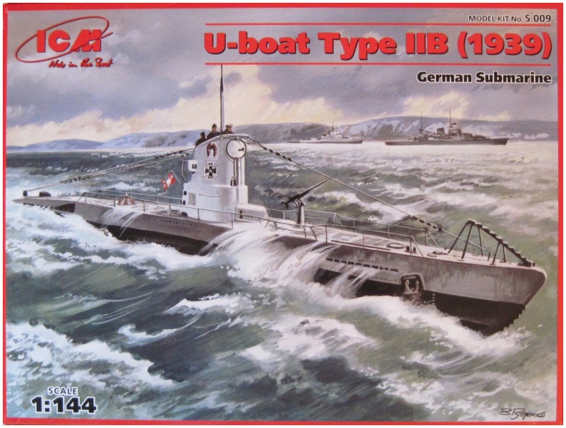 Сборная модель ICM U-Boat Type IIB (1939) (1144)
