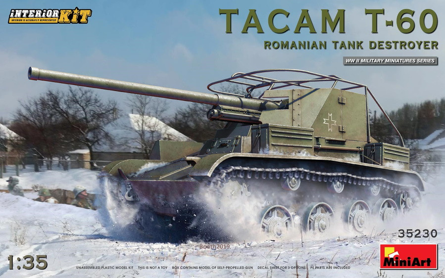 Сборная модель MiniArt Tacam T-60 Romanian Tank Destroyer (135)