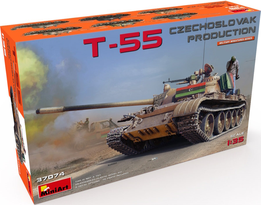 Сборная модель MiniArt T-55 Czechoslovak Production (135)